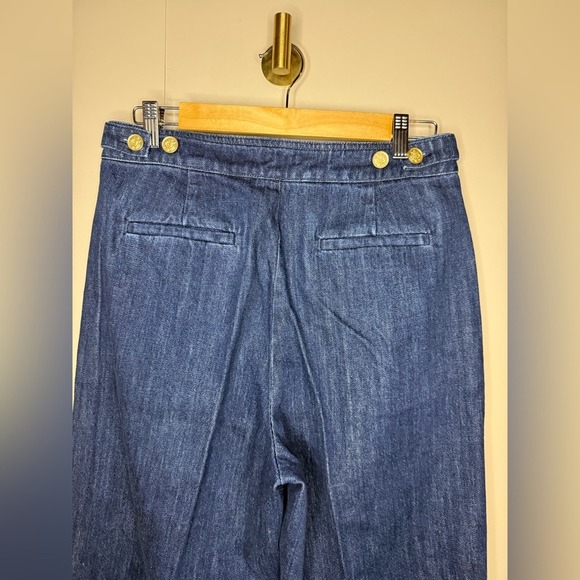 J.Crew Tapered Pleated Jeans 1984 Rigid Denim High Rise Size 26 Tall NWT - Picture 6 of 9